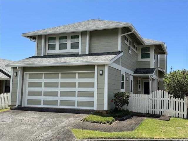 98-1810 Kaahumanu St Unit 3, Pearl City, HI 96782 - view of front of house featuring fence, driveway, and an attached garage