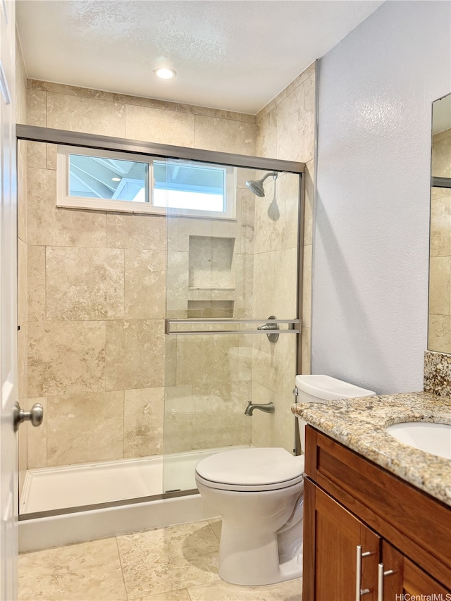 98-1810 Kaahumanu St Unit 3, Pearl City, HI 96782 - full bath featuring toilet, vanity, and a shower stall