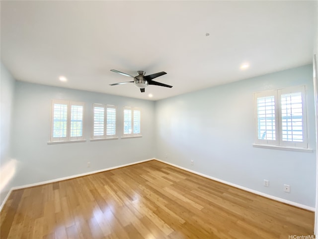 98-1810 Kaahumanu St Unit 3, Pearl City, HI 96782 - unfurnished room featuring baseboards, ceiling fan, and light wood-style flooring