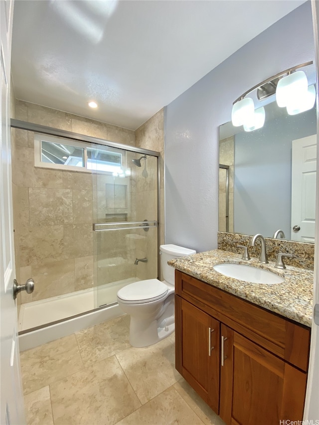 98-1810 Kaahumanu St Unit 3, Pearl City, HI 96782 - full bath featuring toilet, vanity, and a shower stall