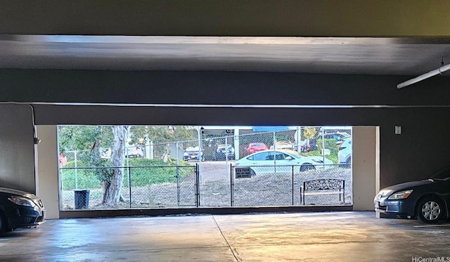 entryway featuring concrete flooring