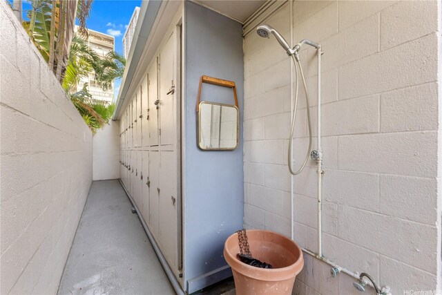 236 Liliuokalani Ave Unit 201, Honolulu, HI 96815 - view of home's exterior with concrete block siding
