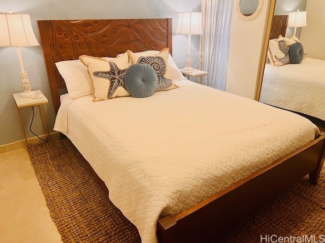 bedroom with baseboards