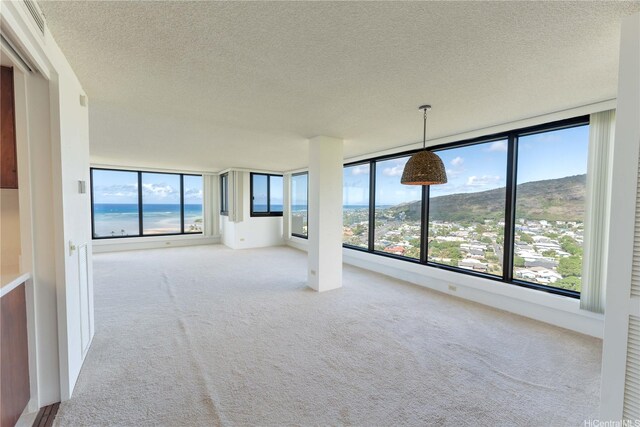 250 Kawaihae St Unit 15B, Honolulu, HI 96825 - unfurnished room featuring a textured ceiling, carpet, and a healthy amount of sunlight