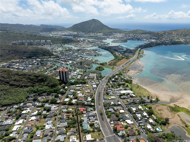 250 Kawaihae St Unit 15B, Honolulu, HI 96825 - bird's eye view with a water and mountain view