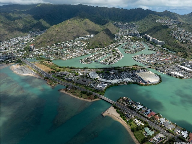 250 Kawaihae St Unit 15B, Honolulu, HI 96825 - bird's eye view with a water and mountain view