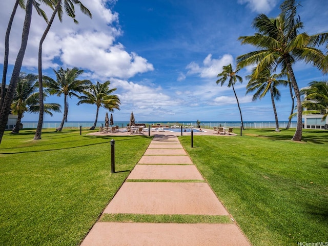 87-561 Farrington Hwy Unit 315, Waianae, HI 96792 - view of property's community featuring a water view and a lawn