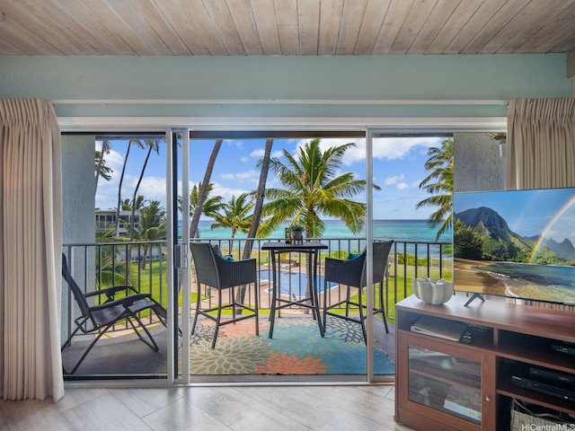 87-561 Farrington Hwy Unit 315, Waianae, HI 96792 - interior space featuring wood ceiling