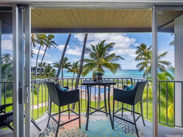 87-561 Farrington Hwy Unit 315, Waianae, HI 96792 - balcony featuring a view of the beach and a water view