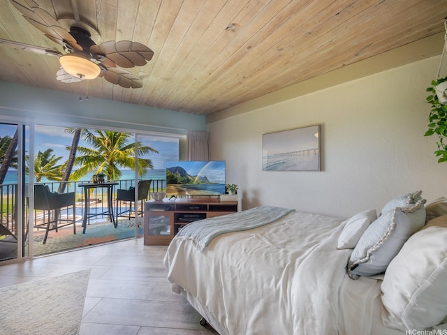 87-561 Farrington Hwy Unit 315, Waianae, HI 96792 - bedroom featuring access to exterior and wood ceiling