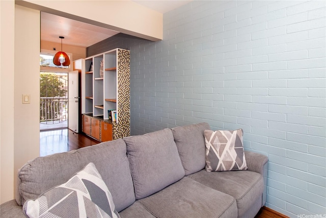 1020 Green St Unit Ph2, Honolulu, HI 96822 - living area featuring dark wood-type flooring