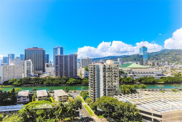 411 Hobron Ln Unit 1710, Honolulu, HI 96813 - city view with a water and mountain view