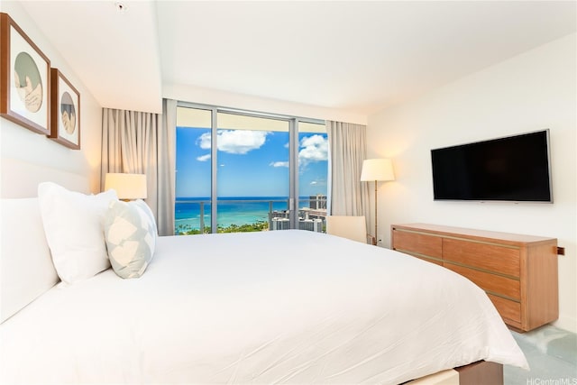 2139 Kuhio Ave Fl 34Th, Honolulu, HI 96815 - carpeted bedroom with access to exterior