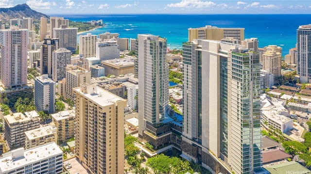 2139 Kuhio Ave Fl 34Th, Honolulu, HI 96815 - drone / aerial view featuring a view of city and a water view