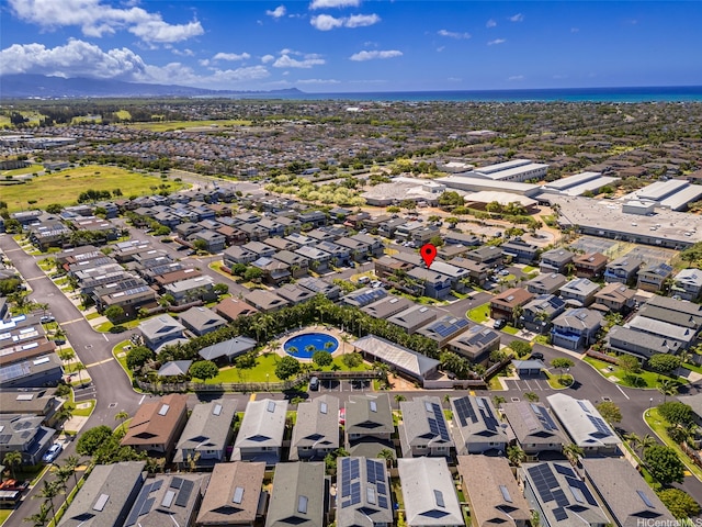 drone / aerial view featuring a residential view