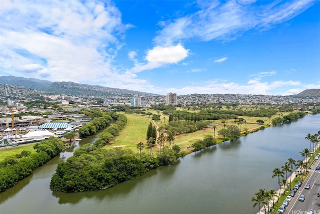 2211 Ala Wai Blvd Unit 2015, Honolulu, HI 96815 - bird's eye view with a city view and a water and mountain view