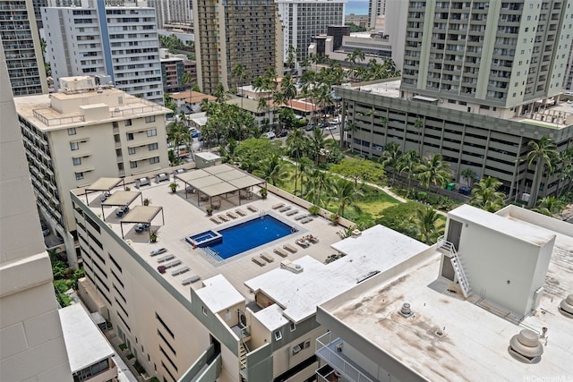 2211 Ala Wai Blvd Unit 2015, Honolulu, HI 96815 - drone / aerial view featuring a city view