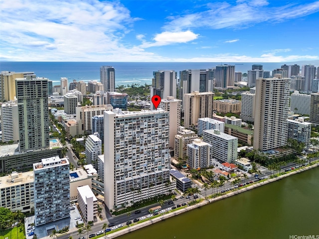 2211 Ala Wai Blvd Unit 2015, Honolulu, HI 96815 - drone / aerial view with a city view and a water view
