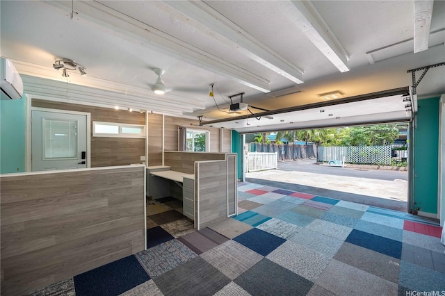 view of patio / terrace featuring a wall mounted air conditioner