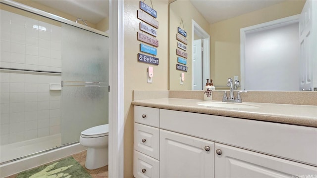 92-1145 Panana St Unit 1608, Kapolei, HI 96707 - bathroom featuring vanity, tile patterned floors, toilet, and a shower stall