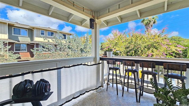 92-1145 Panana St Unit 1608, Kapolei, HI 96707 - balcony with outdoor dry bar