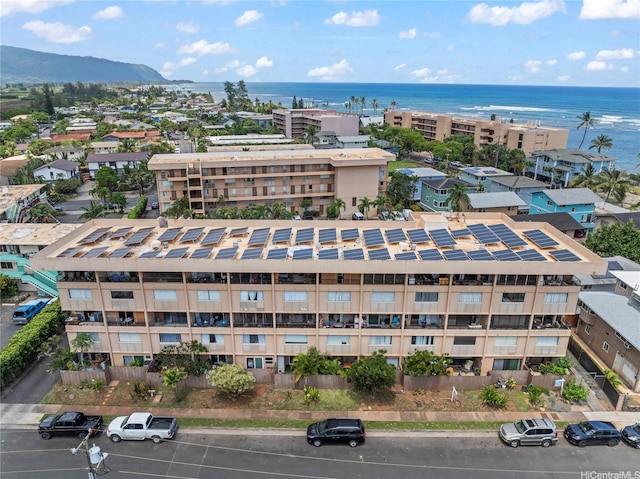 68-090 Au St Unit E102, Waialua, HI 96791 - drone / aerial view with a water and mountain view