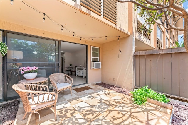 68-090 Au St Unit E102, Waialua, HI 96791 - view of patio / terrace with fence and cooling unit