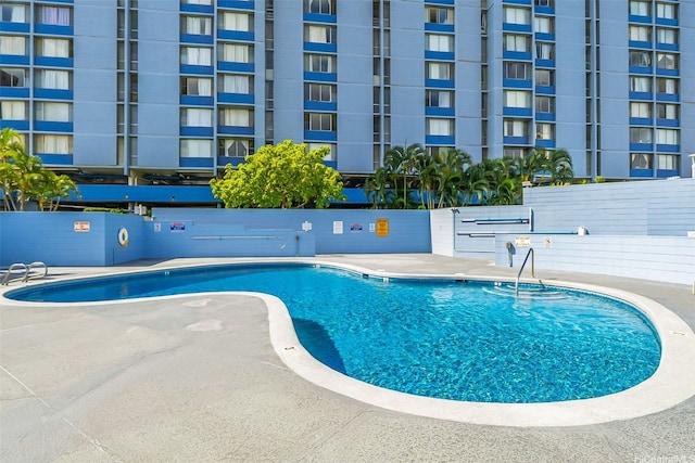 pool featuring a patio