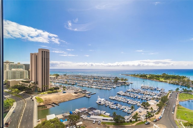 1600 Ala Moana Blvd Unit 2406, Honolulu, HI 96815 - view of urban area featuring a marina and a large body of water