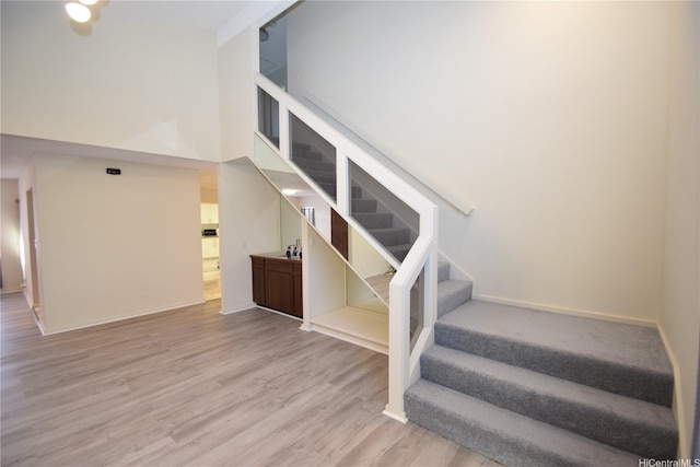 3152 Mokihana Sts, Honolulu, HI 96816 - stairs featuring wood finished floors and baseboards