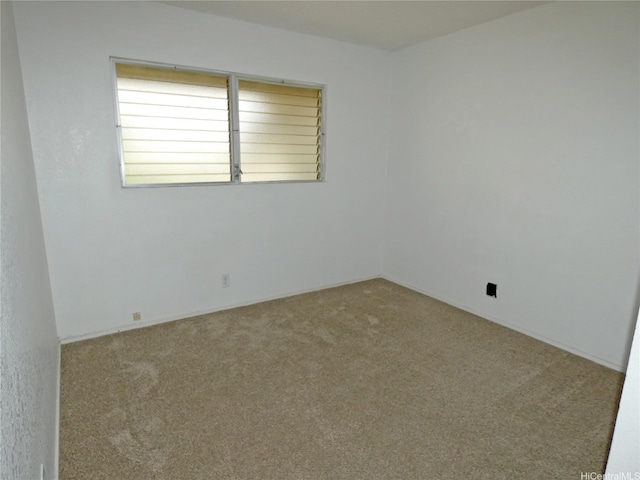 unfurnished room featuring carpet