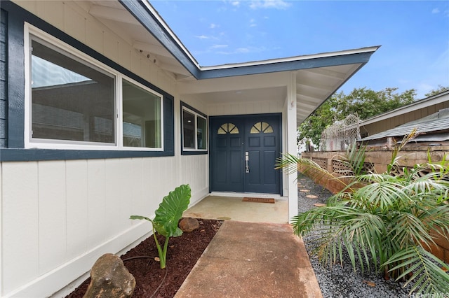 view of property entrance