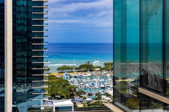 1001 Queen St Unit 1804, Honolulu, HI 96814 - water view featuring numerous boat docks