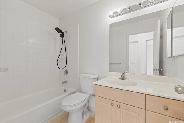 91-1459 Pukanala St, Ewa Beach, HI 96706 - full bath featuring vanity, tile patterned floors, bathtub / shower combination, and toilet