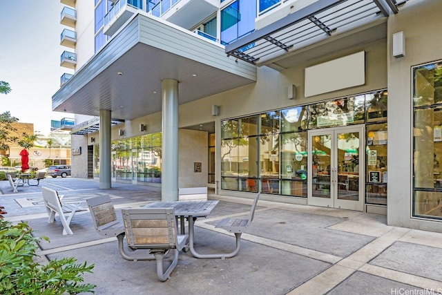 1631 Kapiolani Blvd Unit 3706, Honolulu, HI 96814 - view of patio / terrace featuring french doors