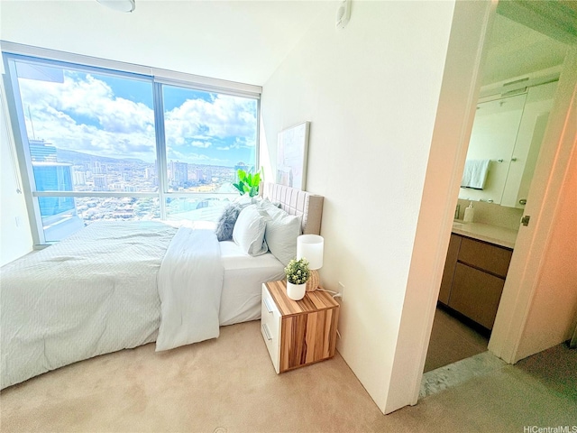 1631 Kapiolani Blvd Unit 3706, Honolulu, HI 96814 - bedroom with light carpet and expansive windows