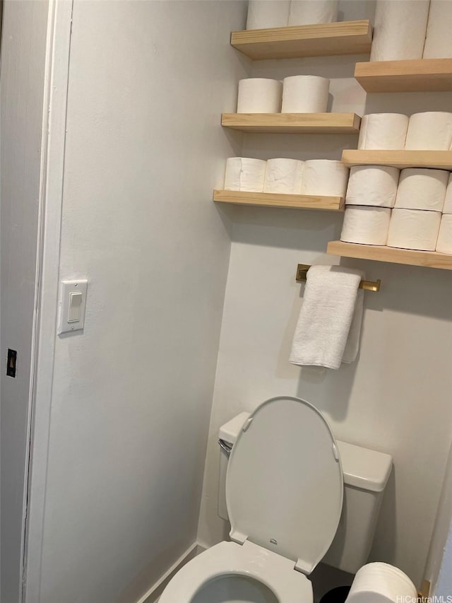 bathroom featuring toilet