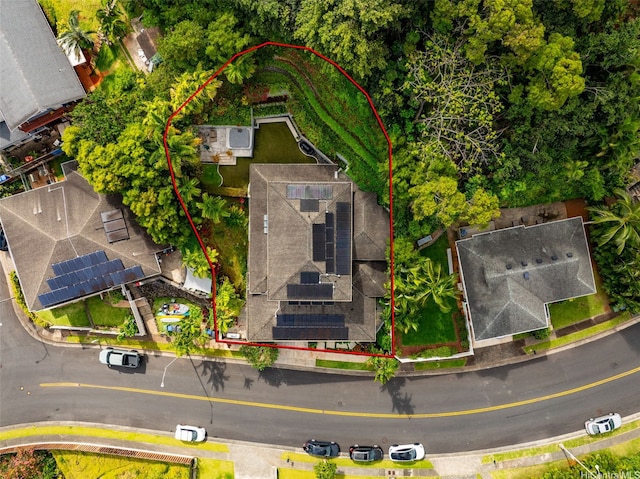 45-020 Namoku St, Kaneohe, HI 96744 - aerial overview of property's location with property boundaries highlighted