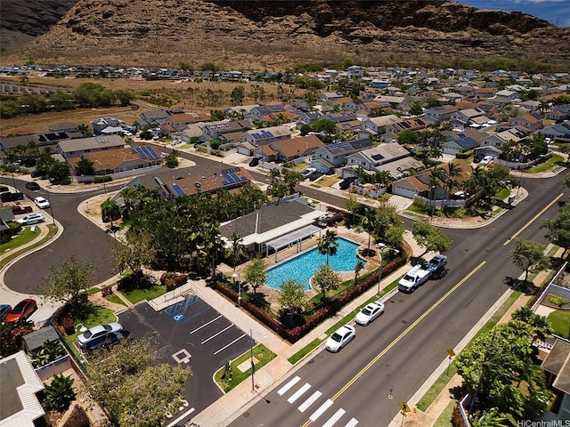 87-1847 Polikua St, Waianae, HI 96792 - aerial view of property and surrounding area with a mountain backdrop and nearby suburban area