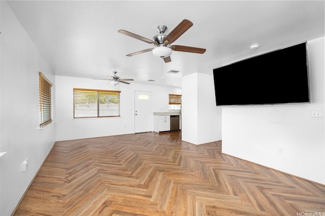 87-1847 Polikua St, Waianae, HI 96792 - unfurnished living room with a ceiling fan