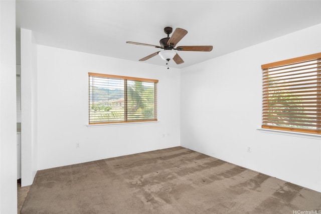 87-1847 Polikua St, Waianae, HI 96792 - spare room featuring a ceiling fan and carpet floors