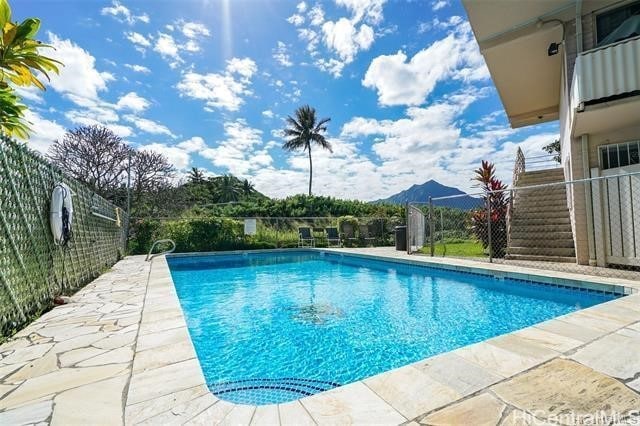 75 Kihapai St Unit 10, Kailua, HI 96734 - view of pool with a fenced in pool and fence