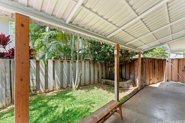 401 Opihikao Pl Unit 272, Honolulu, HI 96825 - view of yard featuring a gate and a patio area