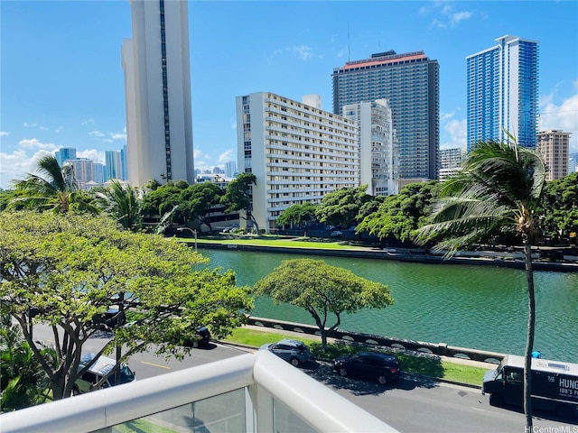 water view featuring a view of city