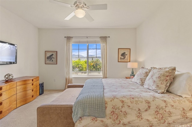 520 Lunalilo Home Rd Unit 8124, Honolulu, HI 96825 - carpeted bedroom with a ceiling fan