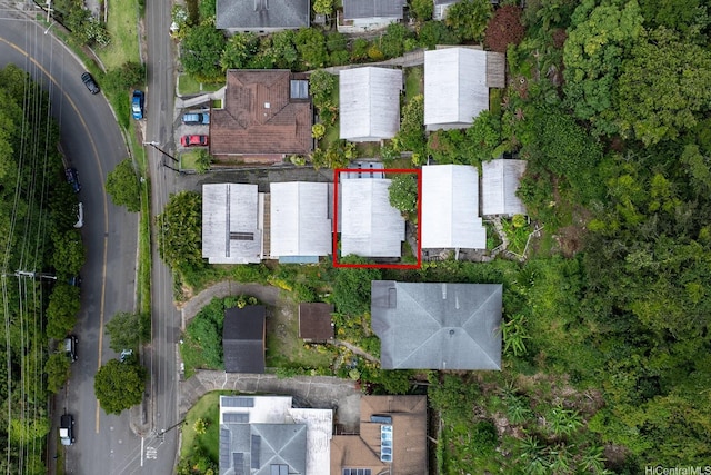 aerial overview of property's location featuring property boundaries highlighted