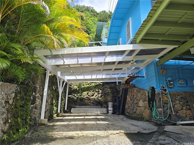 view of parking