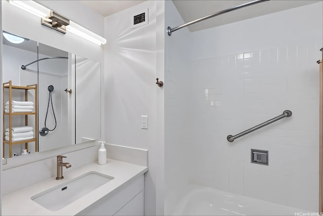 1201 Wilder Ave Unit 2701, Honolulu, HI 96822 - bathroom with vanity and washtub / shower combination