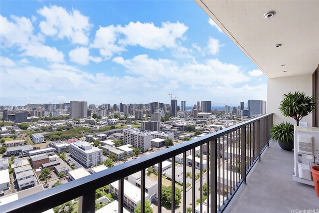 1201 Wilder Ave Unit 2701, Honolulu, HI 96822 - balcony featuring a skyline view