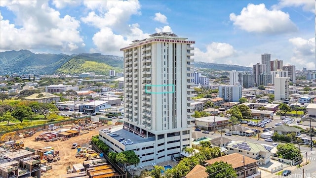 796 Isenberg St Unit 11A, Honolulu, HI 96826 - bird's eye view featuring a mountain view and a city view